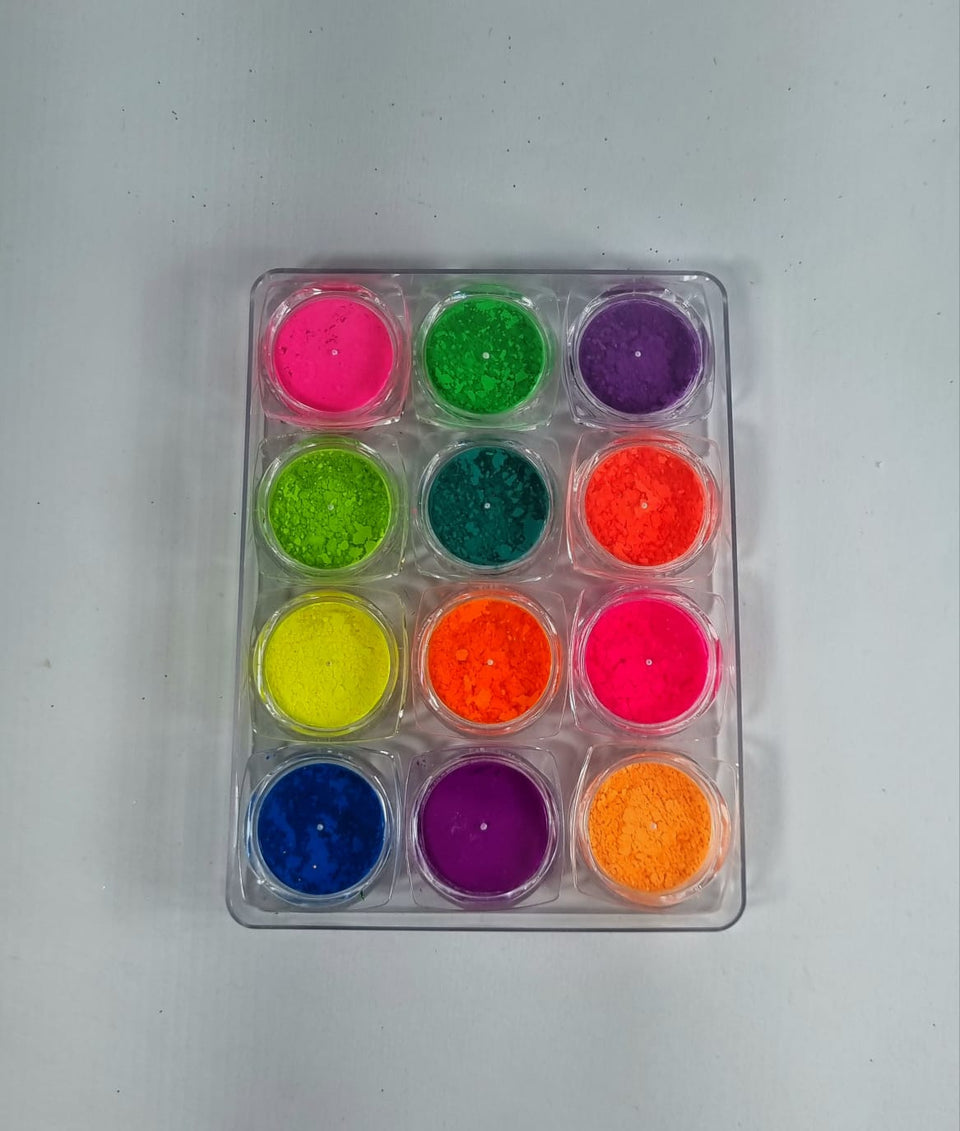 KIT DECORAÇÃO NEON- 12 UND INVILA - Tudo para unhas em gel