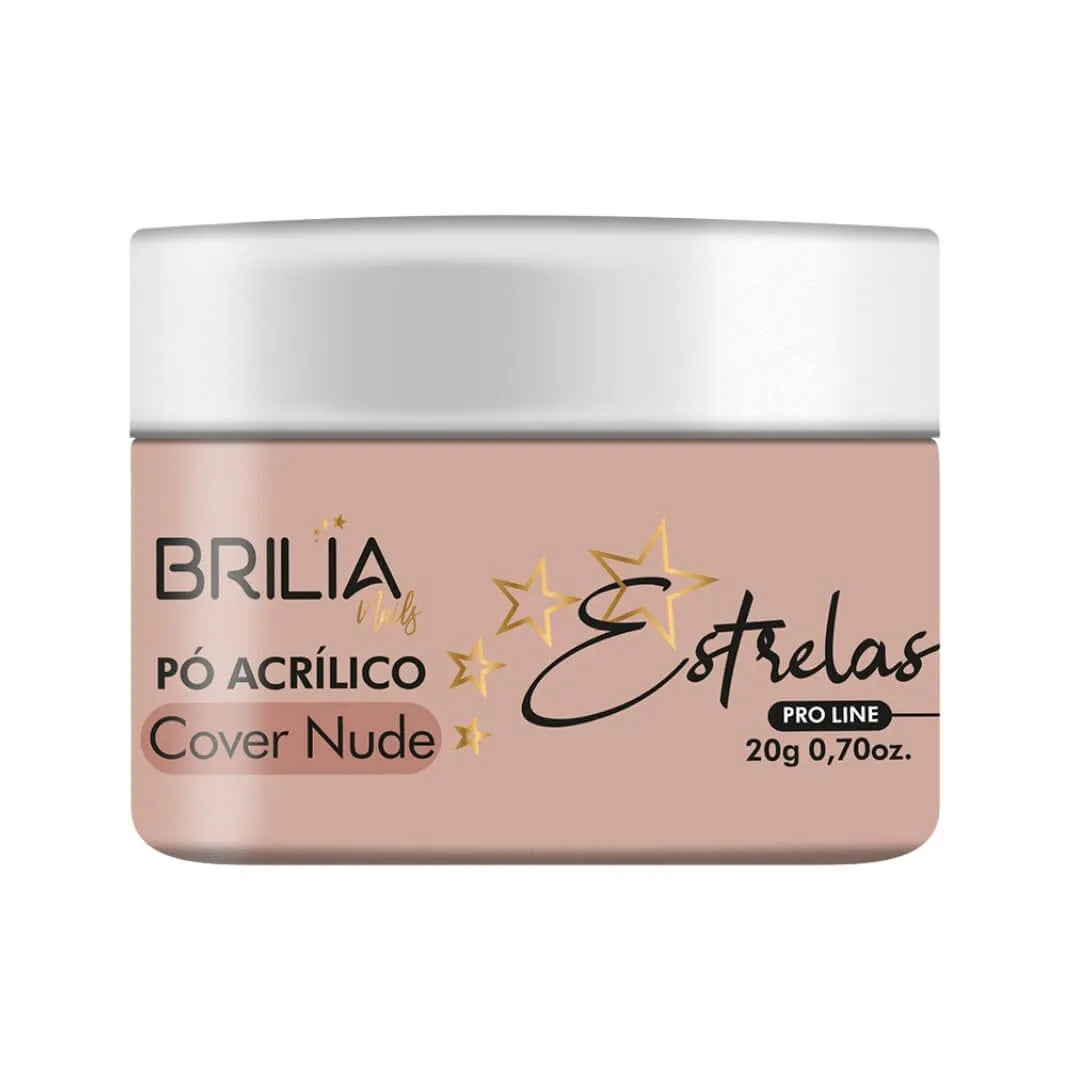 PO ACRILICO BRILIA COVER NUDE 20G INVILA - Tudo para unhas em gel