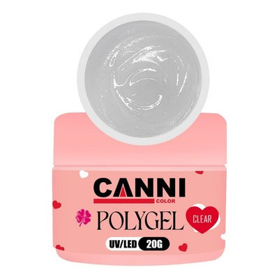 POLYGEL CANNI CLEAR 20G INVILA - Tudo para unhas em gel
