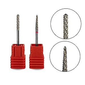 BROCA TUNGSTÊNIO F SMALL UMBRELLA e BARREL BALL- 2 em 1 INVILA - Tudo para unhas em gel