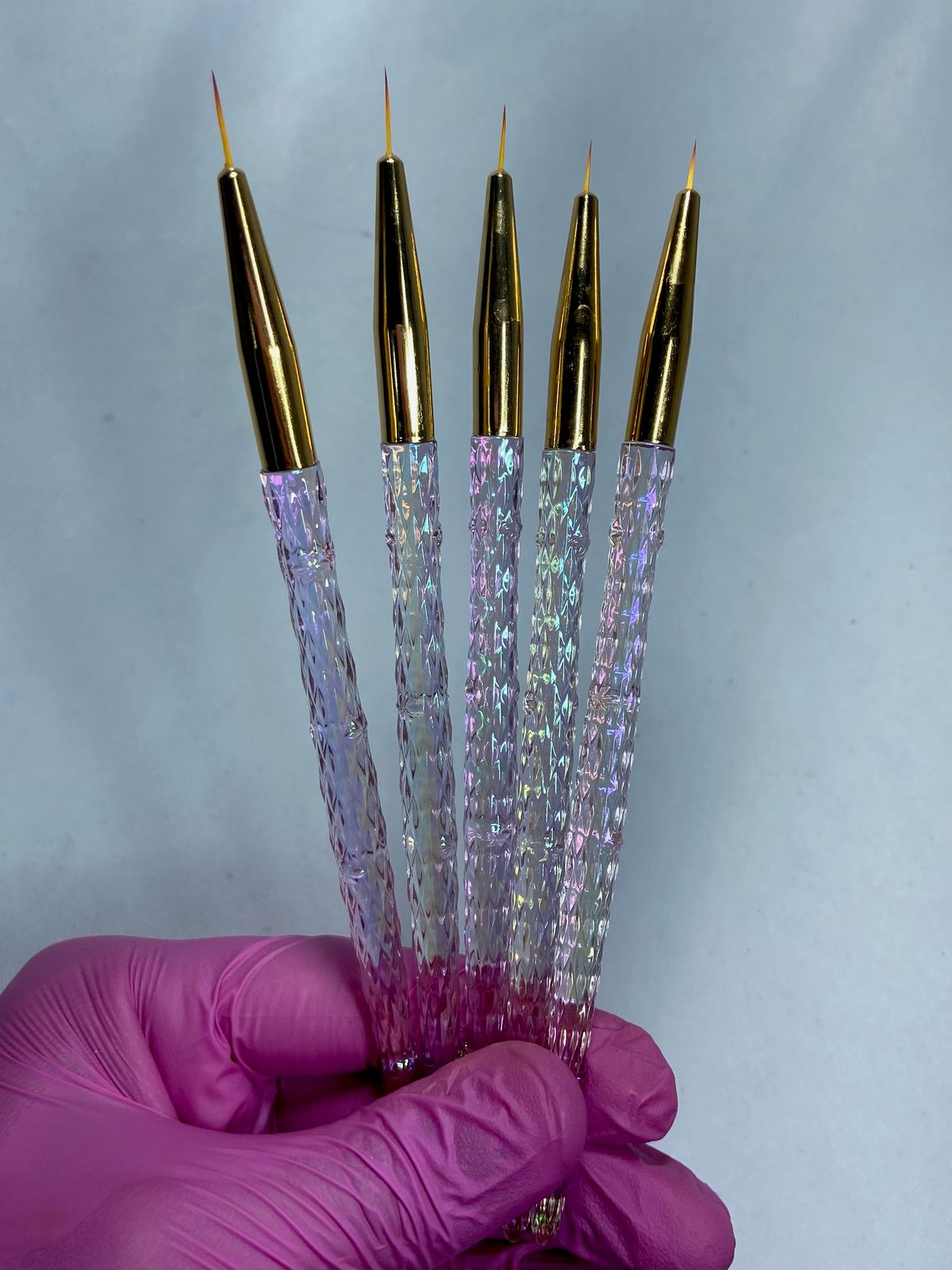 KIT PINCÉIS PONTA FINA- 5 UND INVILA - Tudo para unhas em gel