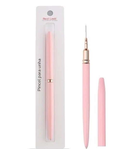 PINCEL REAL LOVE PONTA FINA- 1 UND INVILA - Tudo para unhas em gel