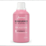 REMOVEDOR DE ESMALTES SEM ACETONA VITAMINA 100ML - FARMAX