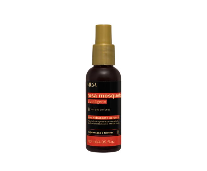 ÓLEO ROSA MOSQUETA E COLÁGENO MUSA- 120ML INVILA - Tudo para unhas em gel