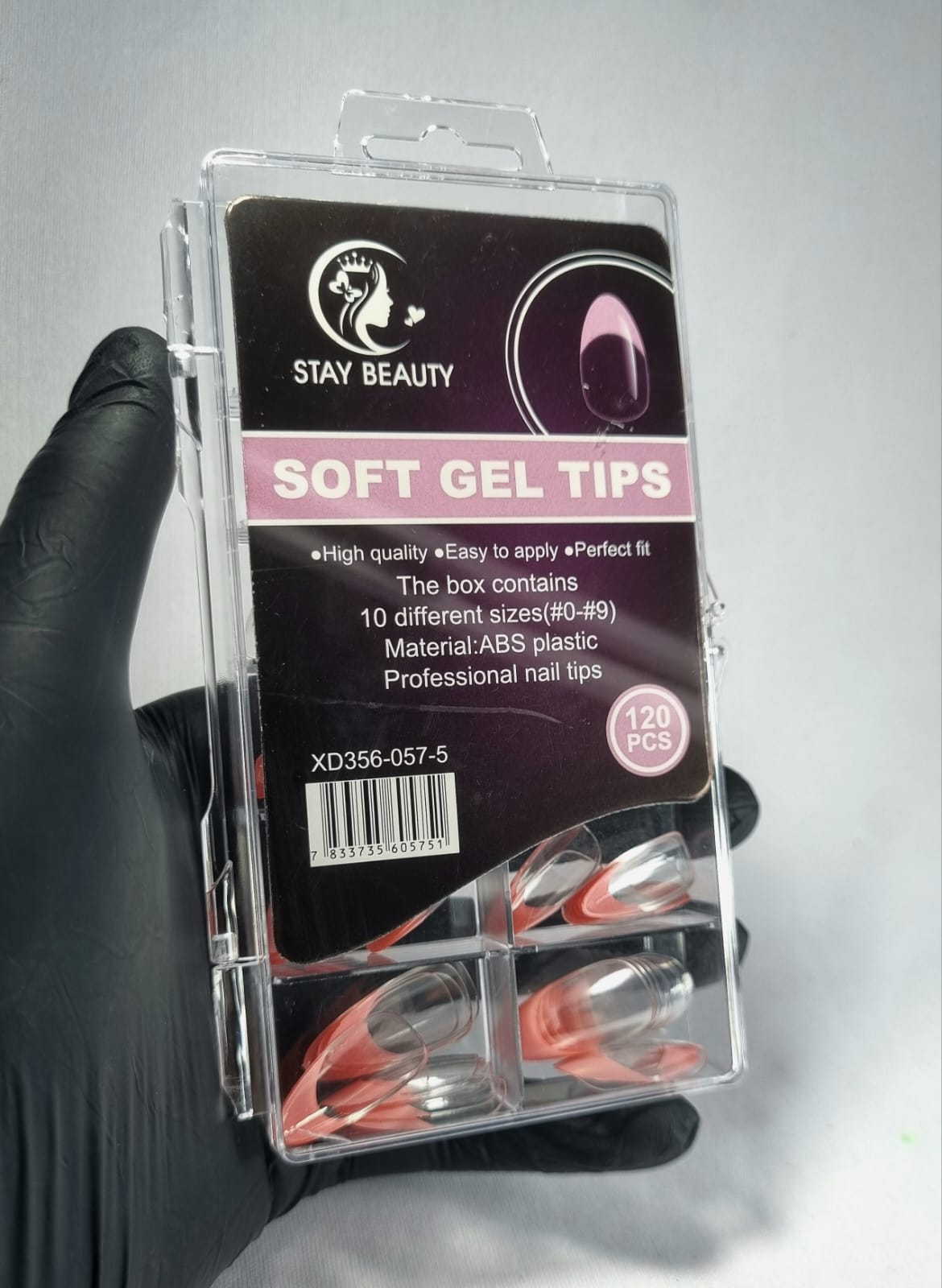 SOFT GEL TIPS ALMOND STAY BEAUTY 120PÇS- ROSA INVILA - Tudo para unhas em gel