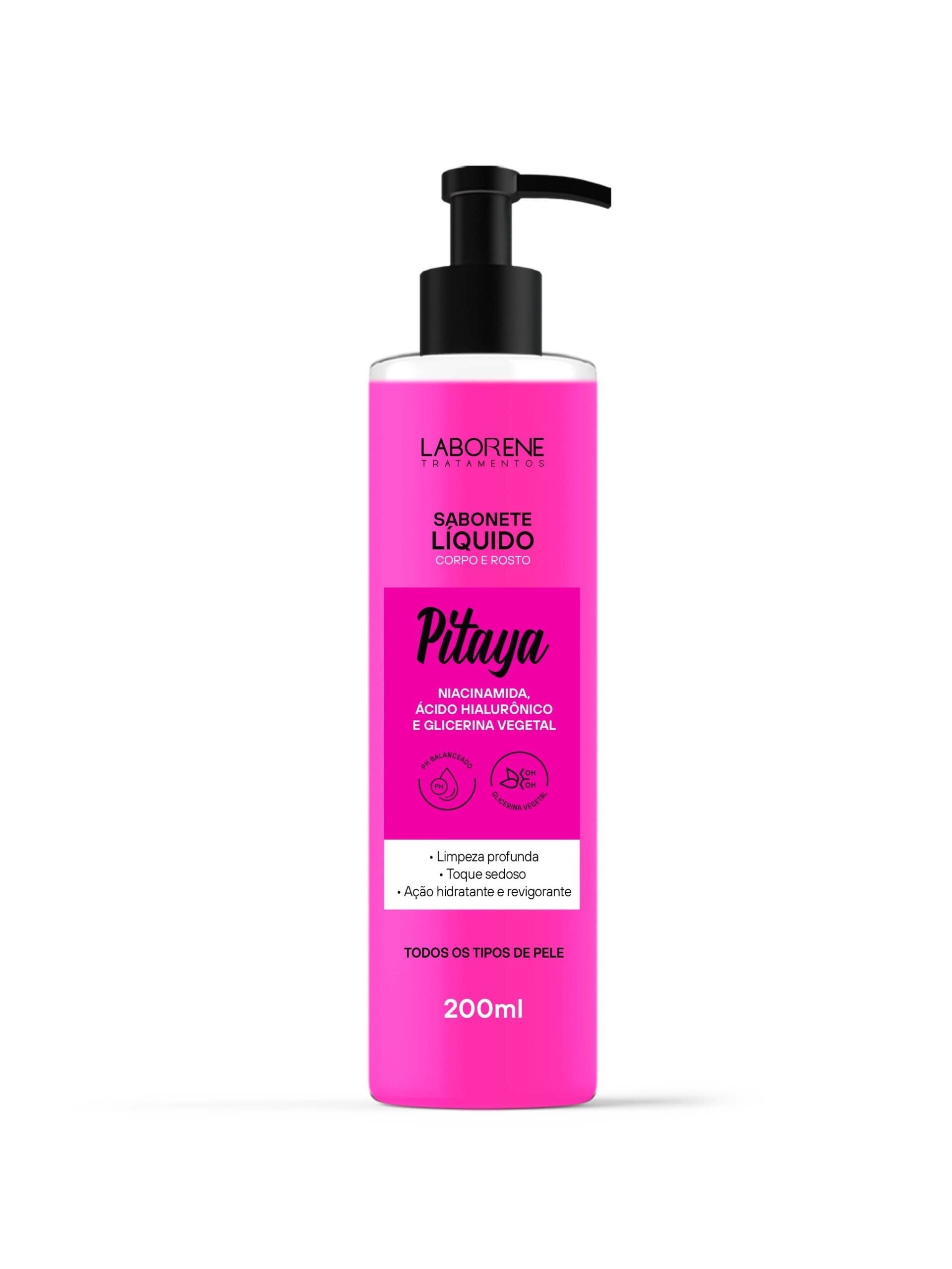 SABONETE LIQUIDO PITAYA LABORENE - 200mL INVILA - Tudo para unhas em gel