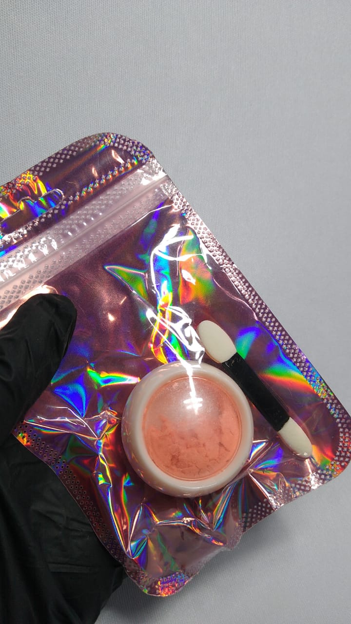 PO CROMADO SALMÃO INVILA - Tudo para unhas em gel
