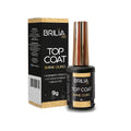 TOP COAT BRILIA SHINE OURO 9G INVILA - Tudo para unhas em gel