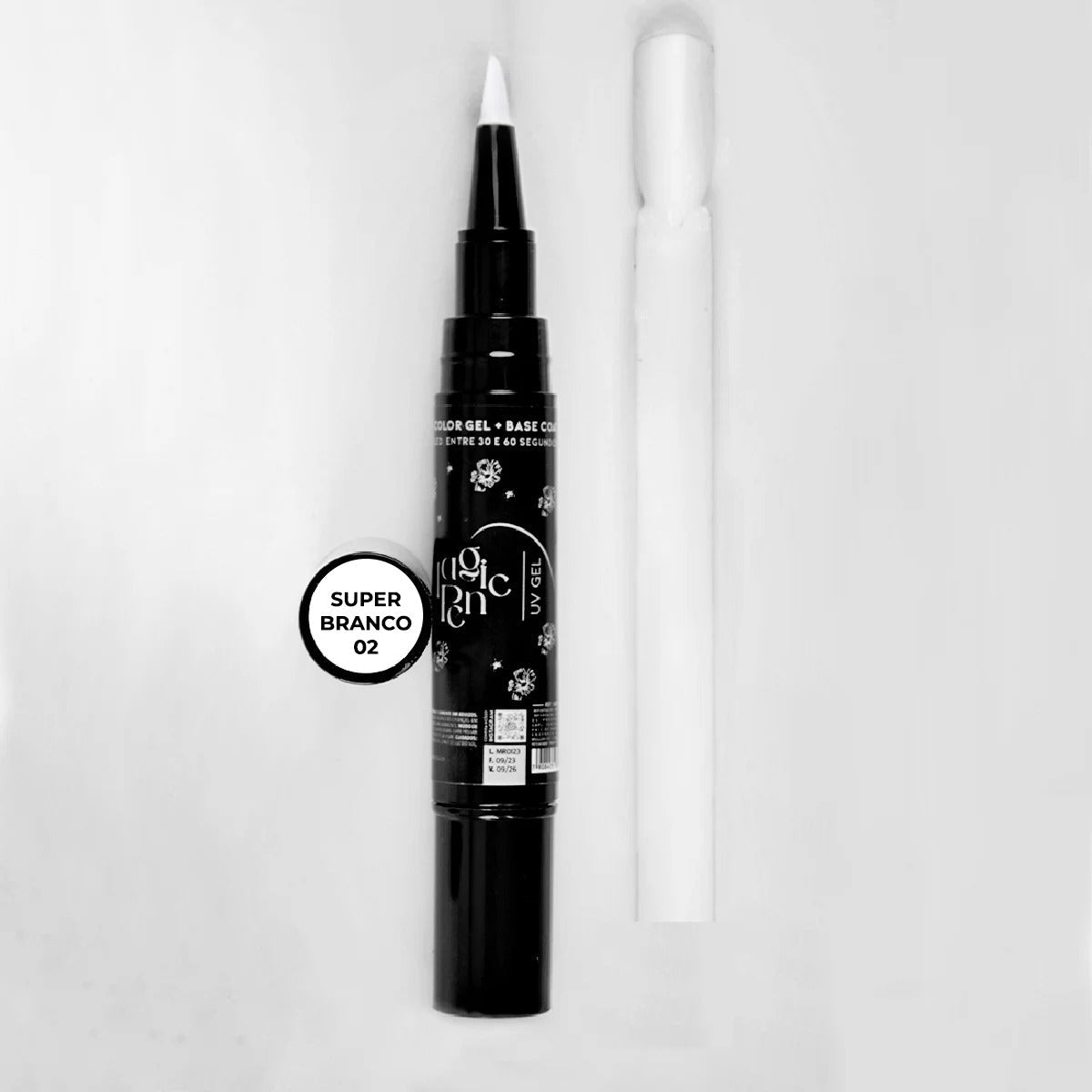 CANETA MAGIC PEN 3 EM 1- SUPER BRANCO INVILA - Tudo para unhas em gel