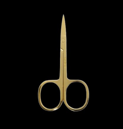 TESOURA EYEBROW DOURADA INVILA - Tudo para unhas em gel