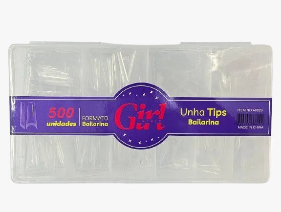 TIPS BAILARINA GIRL FATALE 500UN INVILA - Tudo para unhas em gel