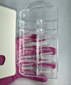 TIPS CURVATURA C BAILARINA TRANSPARENTE DAFU- 100 PÇS INVILA - Tudo para unhas em gel