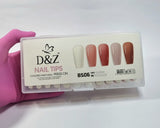 NAIL TIPS COLORED- D&Z- 480 PÇS INVILA - Tudo para unhas em gel