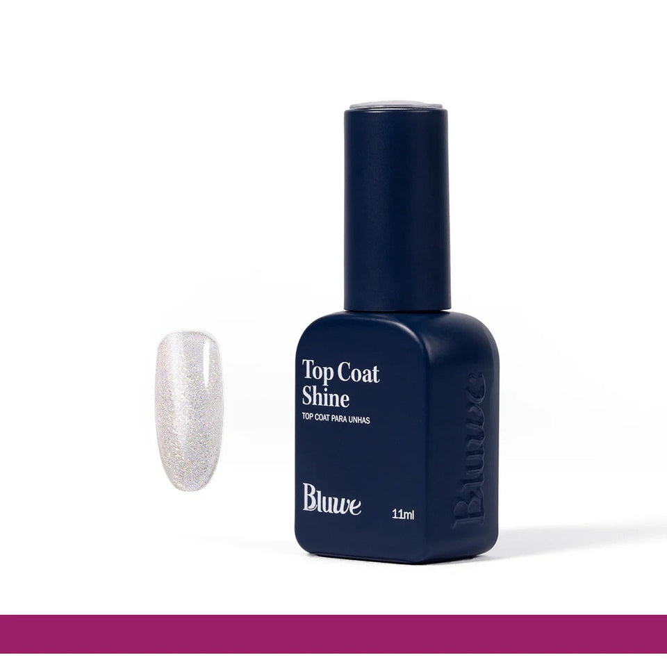 TOP COAT SHINE SOLAR BLUWE 11ML INVILA - Tudo para unhas em gel