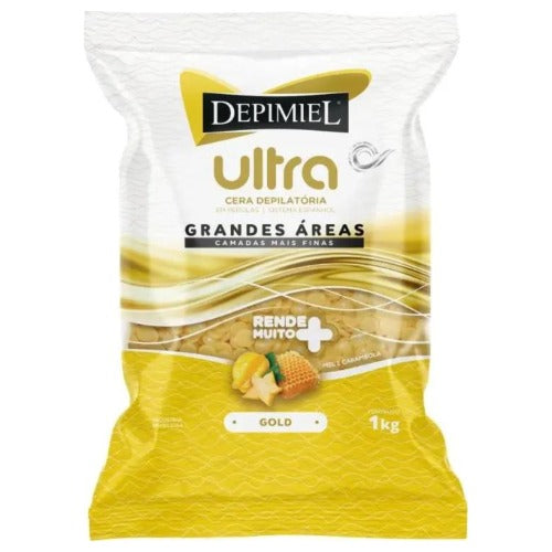 CERA EM PEROLAS GOLD DEPIMIEL 1KG INVILA - Tudo para unhas em gel
