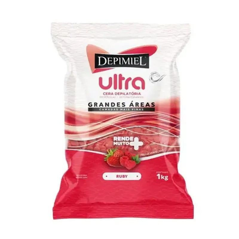 CERA EM PEROLAS RUBY DEPIMIEL 1KG INVILA - Tudo para unhas em gel