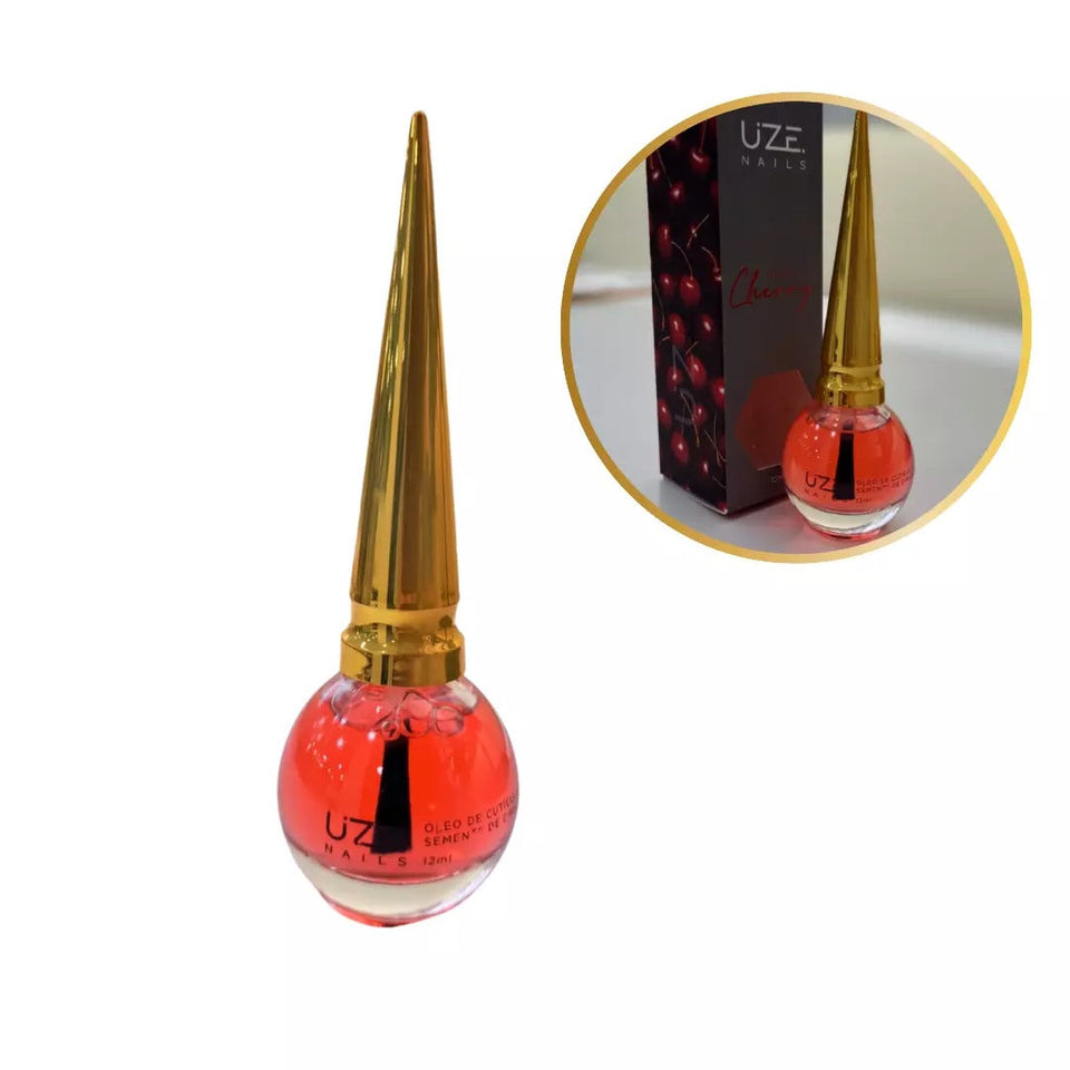 OLEO DE CUTICULAS CEREJA UZE 12ML INVILA - Tudo para unhas em gel