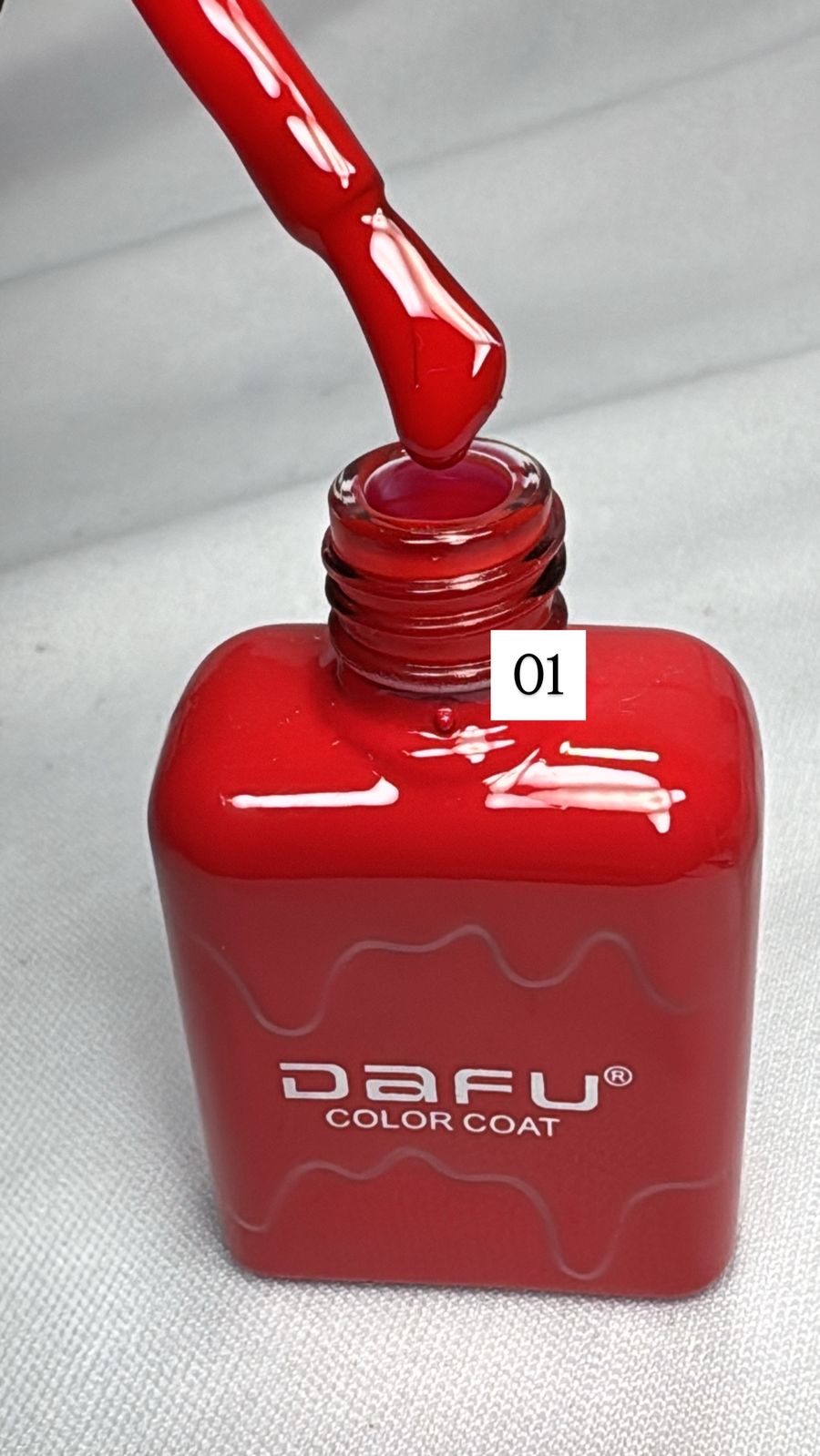ESMALTE DAFU COLOR VERMELHO 01- 10ML INVILA - Tudo para unhas em gel