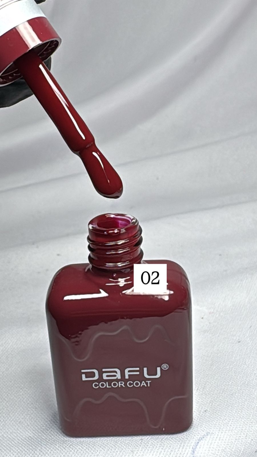 ESMALTE DAFU COLOR VERMELHO 02- 10ML INVILA - Tudo para unhas em gel