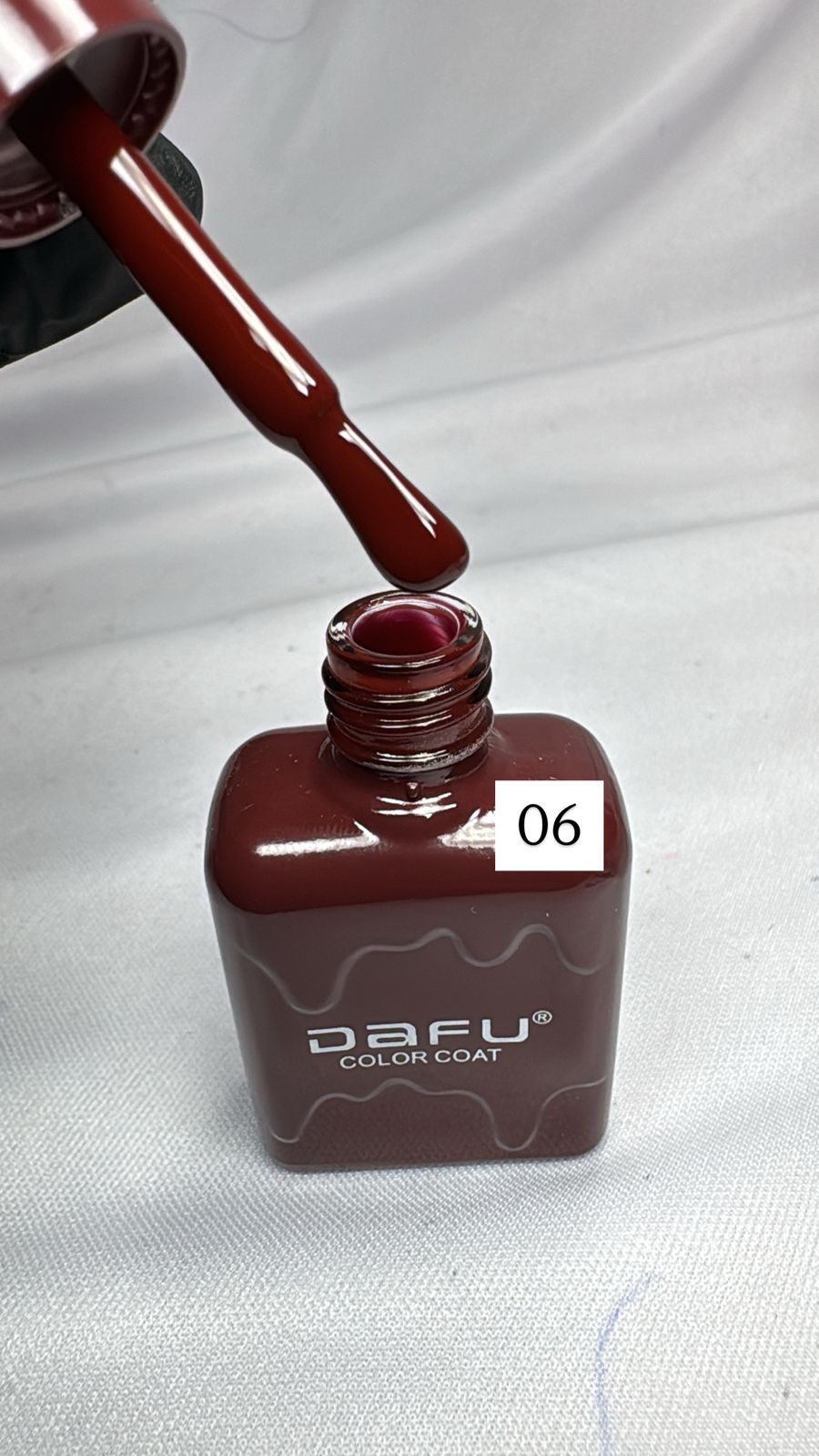 ESMALTE DAFU COLOR VERMELHO 06- 10ML INVILA - Tudo para unhas em gel