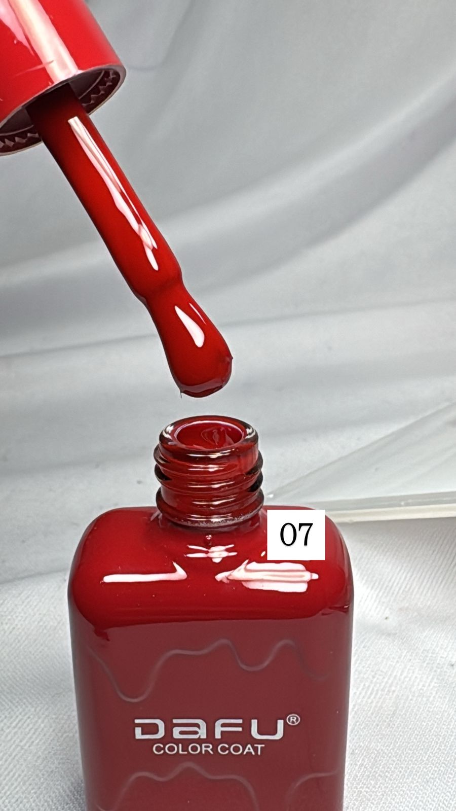 ESMALTE DAFU COLOR VERMELHO 07- 10ML INVILA - Tudo para unhas em gel