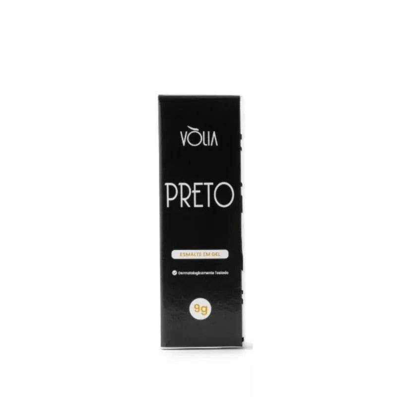 ESMALTE VOLIA PRETO- 9G INVILA - Tudo para unhas em gel
