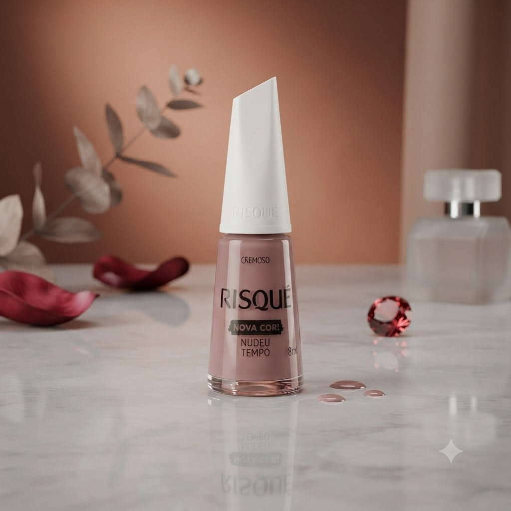 ESMALTE RISQUE 8ML NUDEU TEMPO