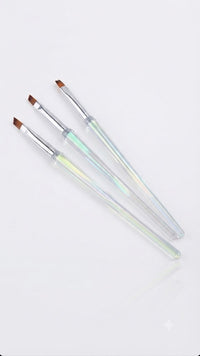 KIT PINCEL 3UNIDADES PARA UNHAS - DAFU