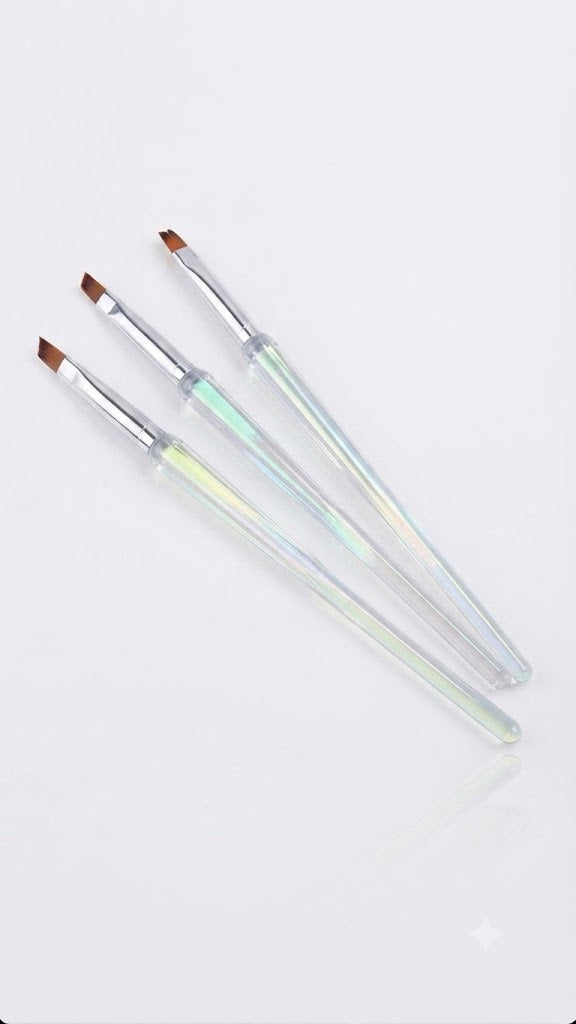 KIT PINCEL 3UNIDADES PARA UNHAS - DAFU
