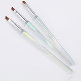 KIT PINCEL 3UNIDADES PARA UNHAS - DAFU