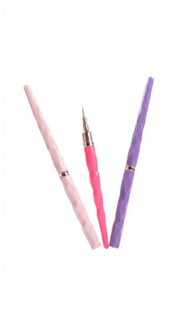 KIT PINCEL FINO 3 EM 1 PARA UNHAS - INVILA