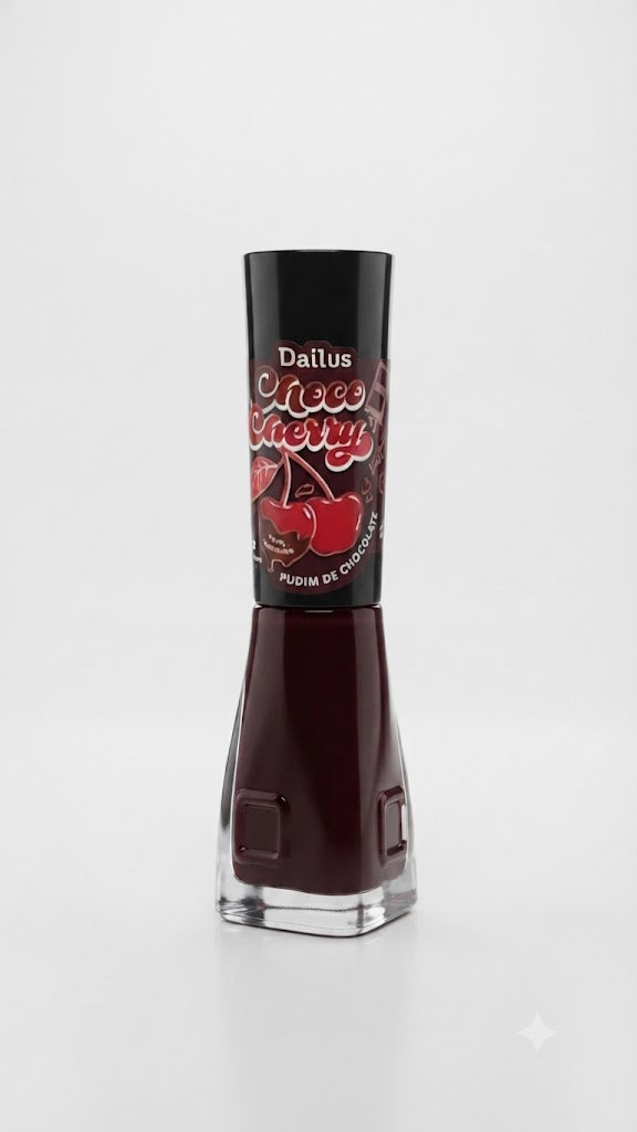 ESMALTE 8ML CHOCO CHERRY PUDIM DE CHOCOLATE - DAILUS QUERIDINHOS
