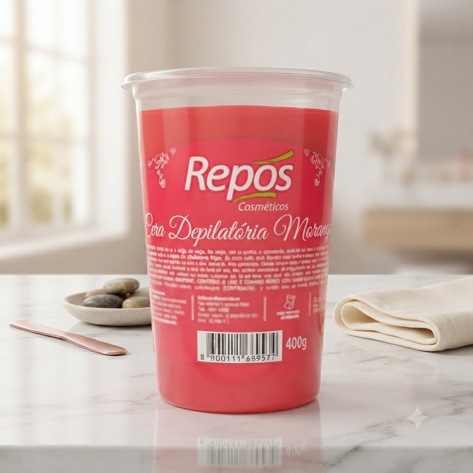 CER DEPILATORIA MORANGO 400G - REPOS