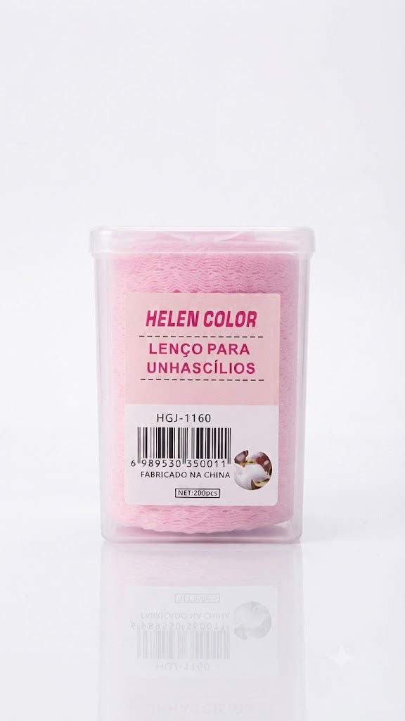LENÇO PARA LIMPEZA UNHAS E CILIOS - HELEN COLOR